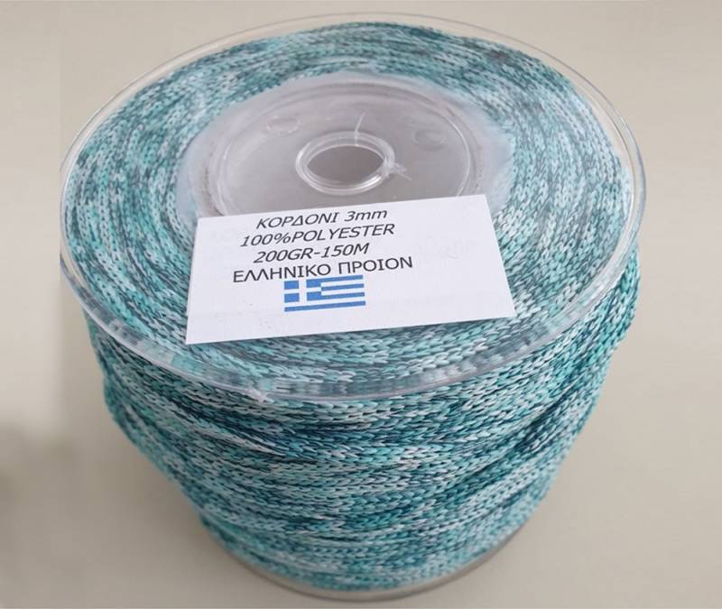 Κορδόνι Polyester Πολύχρωμο 3mm